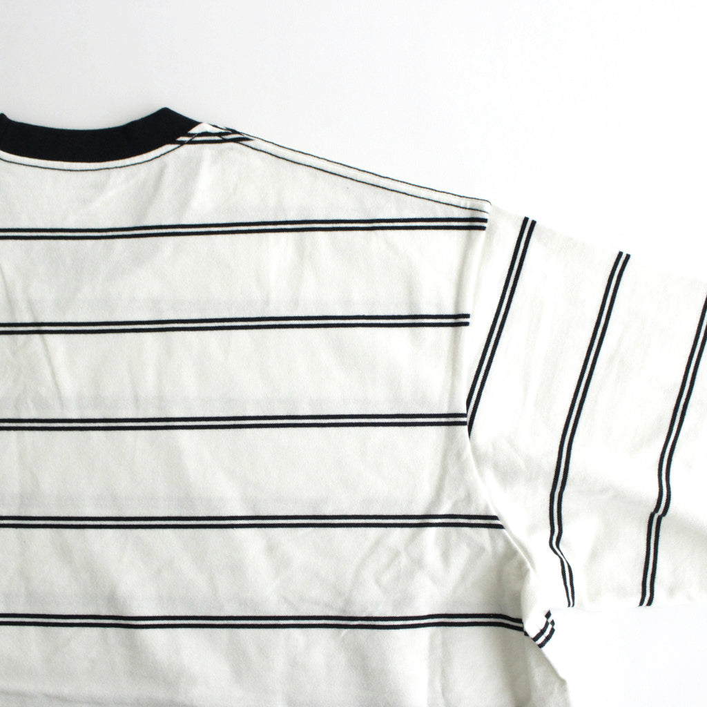 MULTI BORDER L/S TEE #WHITE [FSC241-70102]