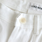 US NAVY PANTS WIDE #white [23641]