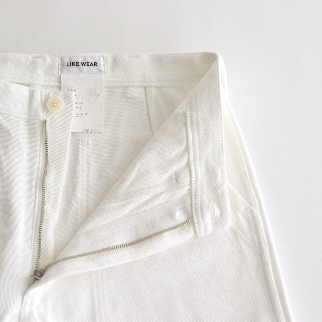 US NAVY PANTS WIDE #white [23641] – ciacura