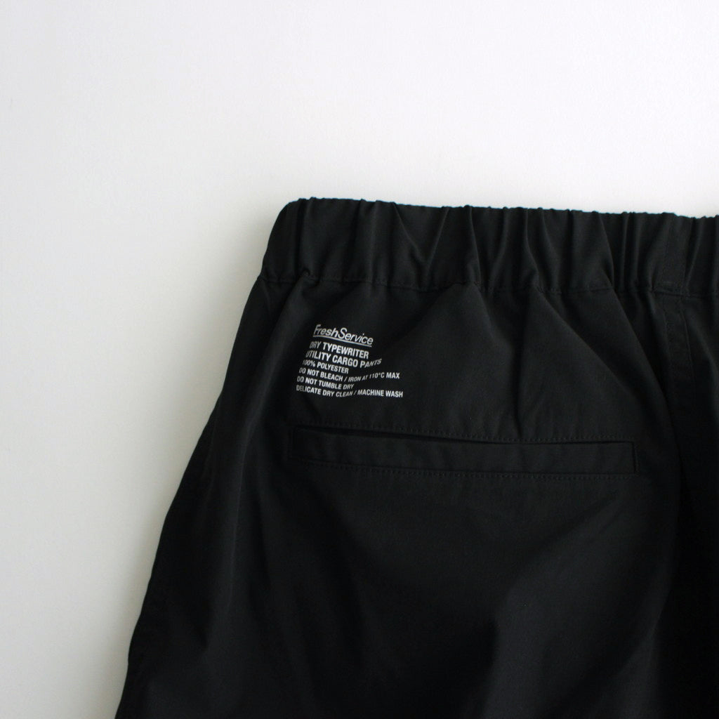 DRY TYPEWRITER UTILITY CARGO PANTS #BLACK [FSC241-40105B]