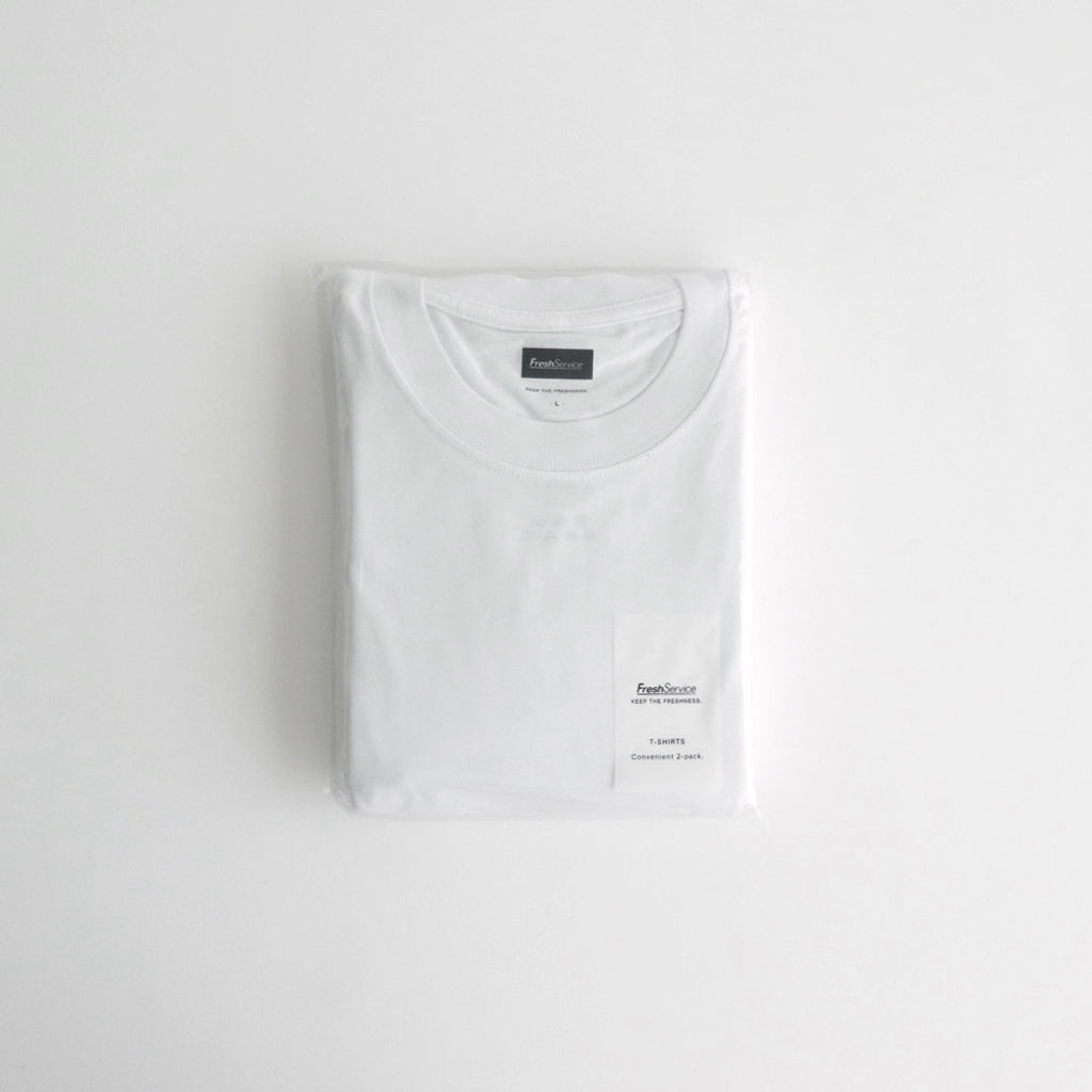 2-PACK OVERSIZED S/S TEE #WHITE [FSP241-70078B]