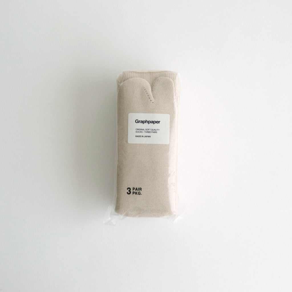 Graphpaper TABI 3-Pack Socks #KINARI [GU241-90233C]