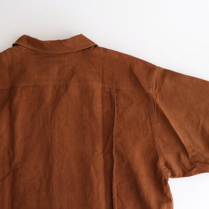 GREETINGS SHIRT LS #BROWN ZIGZAG [SSS24SHGRLCOTBZZ]