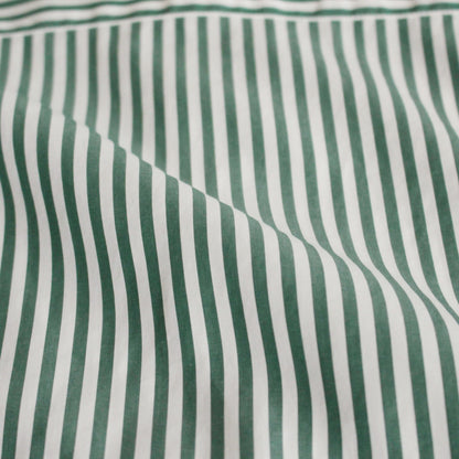 Broad L/S Oversized Regular Collar Shirt #GREEN STRIPE [GM234-50001STB]