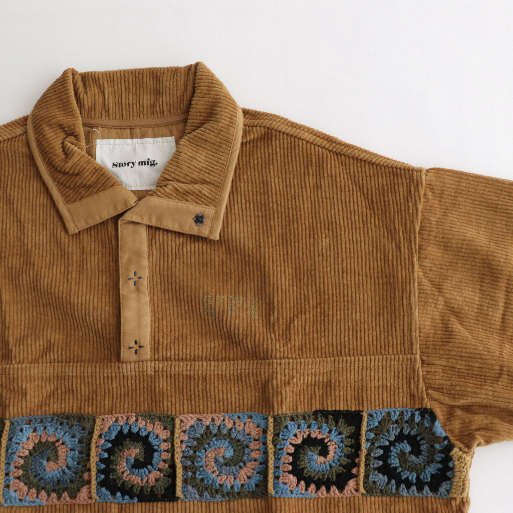 POLITE PULLOVER #OCHRE [SAW23TPPOLCORMYB]