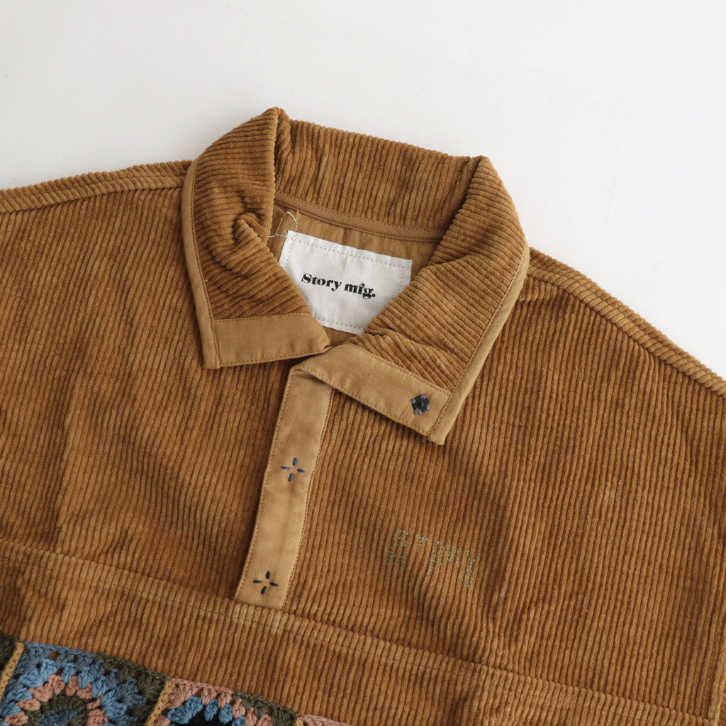 POLITE PULLOVER #OCHRE [SAW23TPPOLCORMYB]