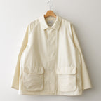 ZIP COAT SHORT #natural white [13551]