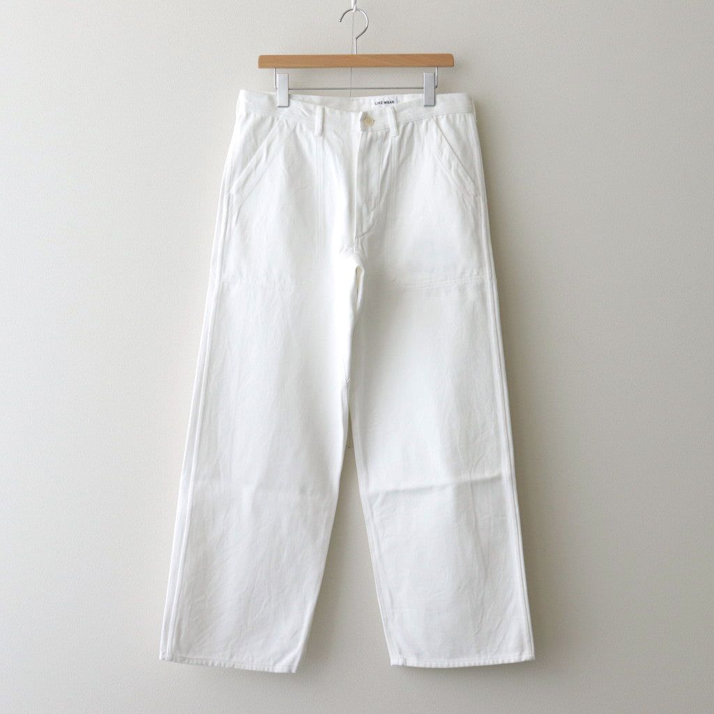 US NAVY PANTS WIDE #white [23641]