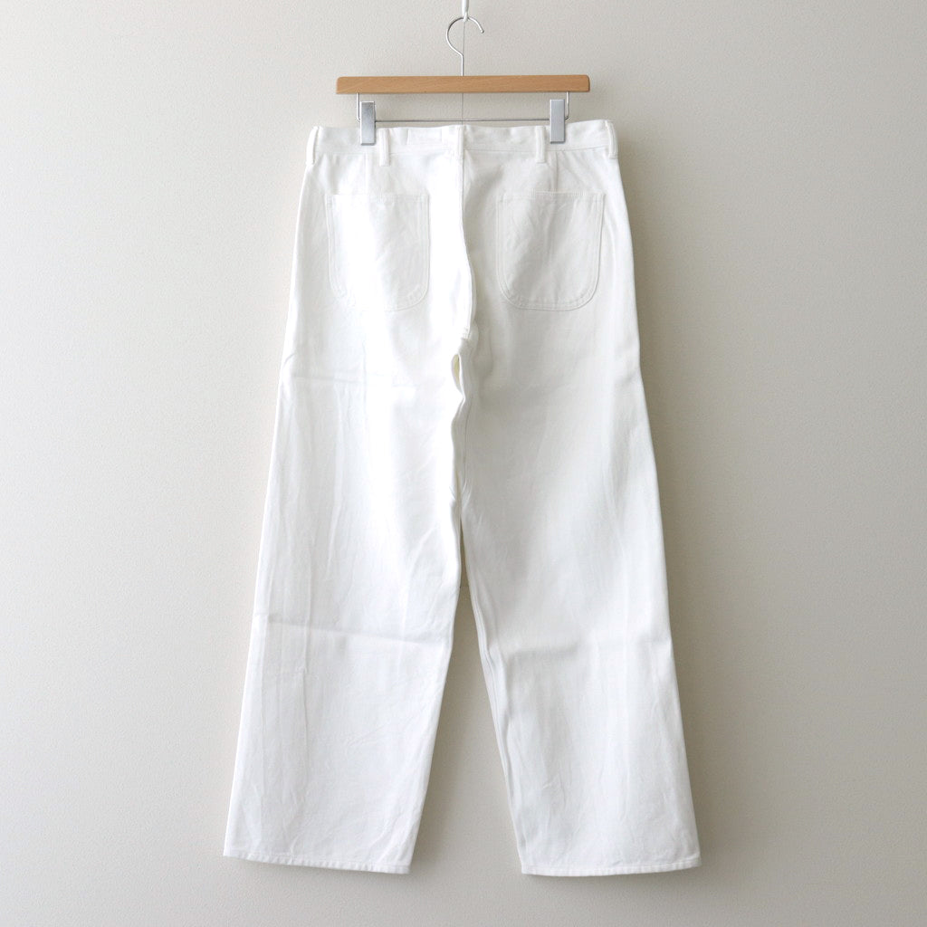 US NAVY PANTS WIDE #white [23641]
