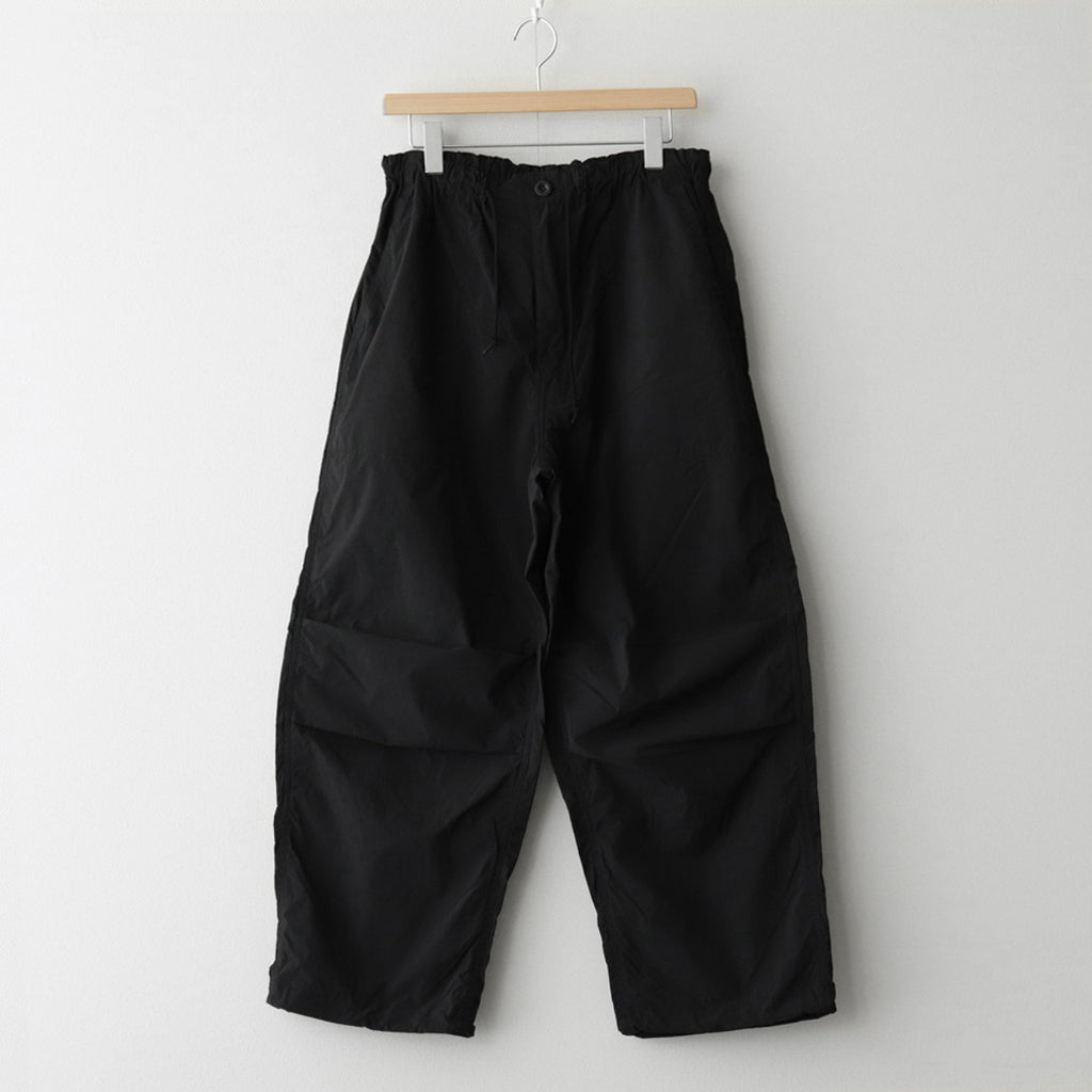 ナイロンタイプライターパンツ #BLACK [HM-P008-051]