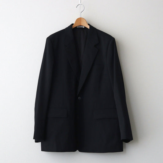 LIGHT WOOL MAX GABARDINE JACKET #TOP BLACK [A24AJ01MG]