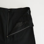 Wool Toro Straight Pants #BLACK [HM-P102-051]