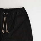 Cotton linen twill easy pants #BLACK [HM-P005-051]