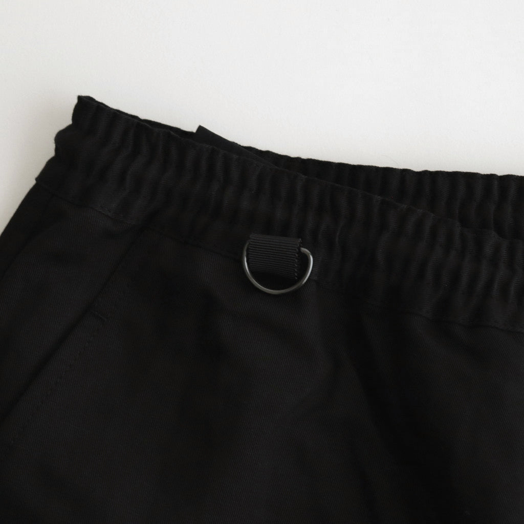 Cotton linen twill easy pants #BLACK [HM-P005-051]
