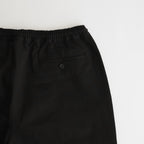 Cotton linen twill easy pants #BLACK [HM-P005-051]