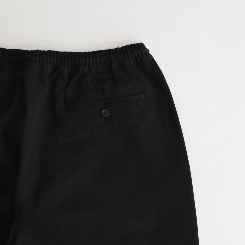 Cotton linen twill easy pants #BLACK [HM-P005-051]