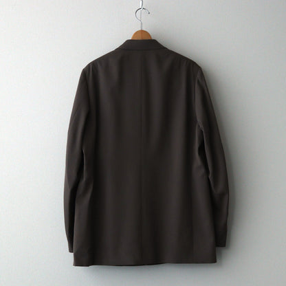 LIGHT WOOL MAX GABARDINE JACKET #TOP BROWN [A24AJ01MG]