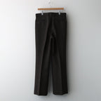 LAMA SHETLAND WOOL TWEED SLACKS #BROWN TWEED [A24AP04LS]