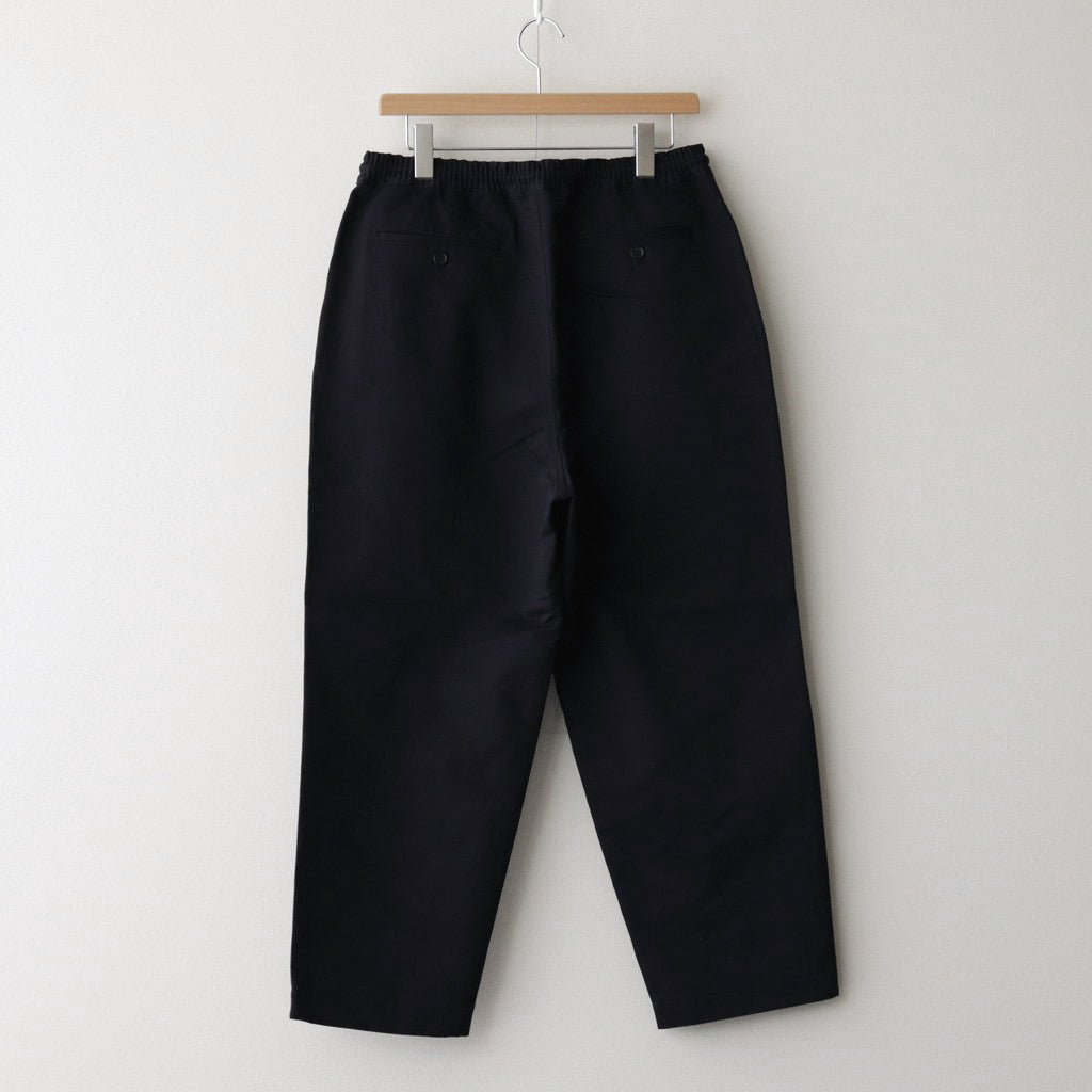 Cotton linen twill easy pants #BLACK [HM-P005-051]