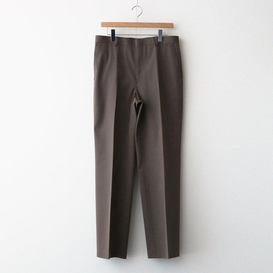 LIGHT WOOL MAX GABARDINE SLACKS #TOP BROWN [A24AP02MG]