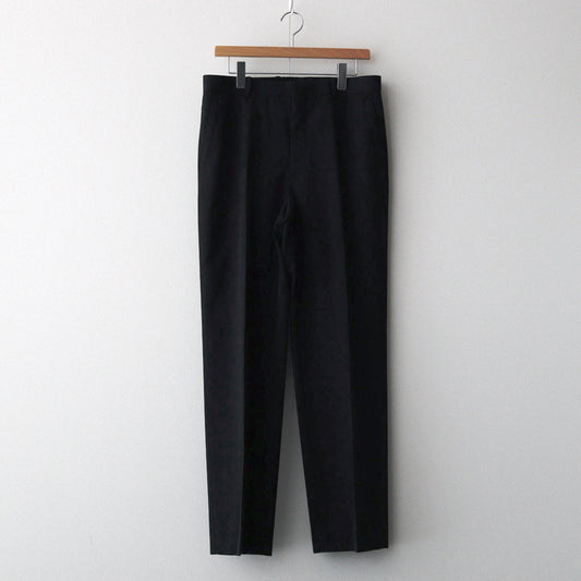 LIGHT WOOL MAX GABARDINE SLACKS #TOP BLACK [A24AP02MG]