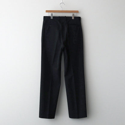 LIGHT WOOL MAX GABARDINE SLACKS #TOP BLACK [A24AP02MG]