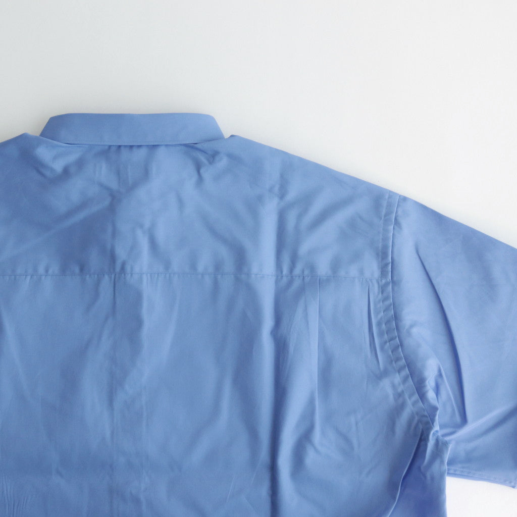 Cotton broadcloth L/S shirt #SAX [HM-B102-051]