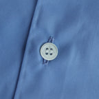 Cotton broadcloth L/S shirt #SAX [HM-B102-051]