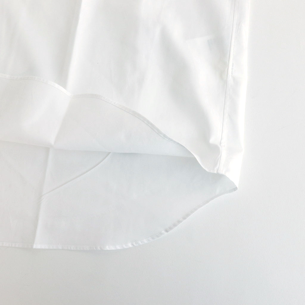 Cotton broadcloth L/S shirt #WHITE [HM-B102-051]