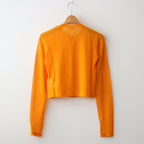 HARD TWIST COTTON GAUZE CARDIGAN #ORANGE [A24SC01RB]
