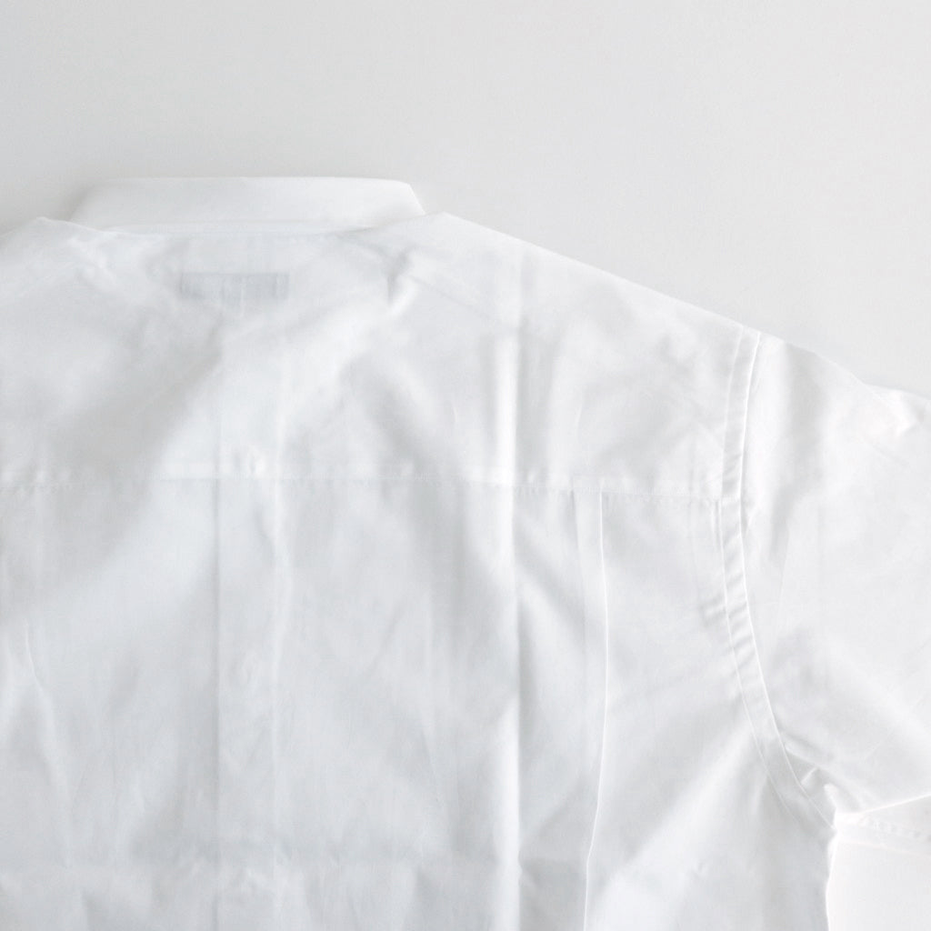 Cotton broadcloth L/S shirt #WHITE [HM-B102-051]