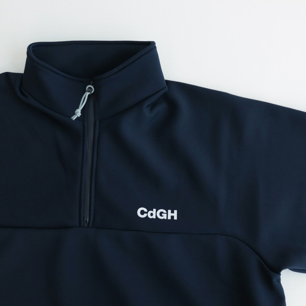 Ester fleece half zip pullover #NAVY [HM-T008-051]