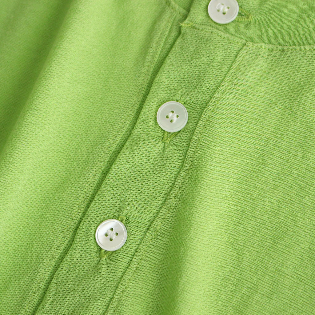 HARD TWIST COTTON GAUZE CARDIGAN #LIME GREEN [A24SC01RB]