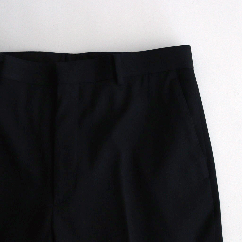 LIGHT WOOL MAX GABARDINE SLACKS #TOP BLACK [A24AP02MG]