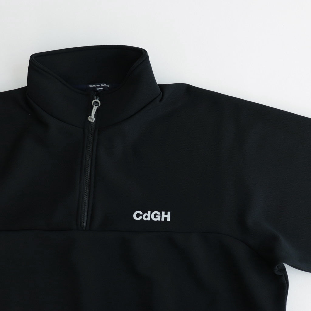 Ester fleece half zip pullover #BLACK [HM-T008-051]