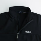 Ester fleece half zip pullover #BLACK [HM-T008-051]