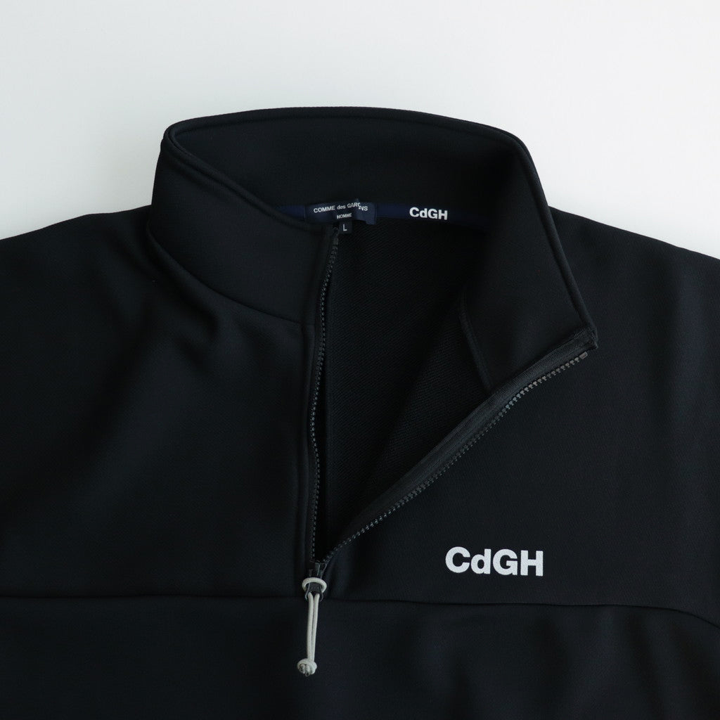 Ester fleece half zip pullover #BLACK [HM-T008-051]