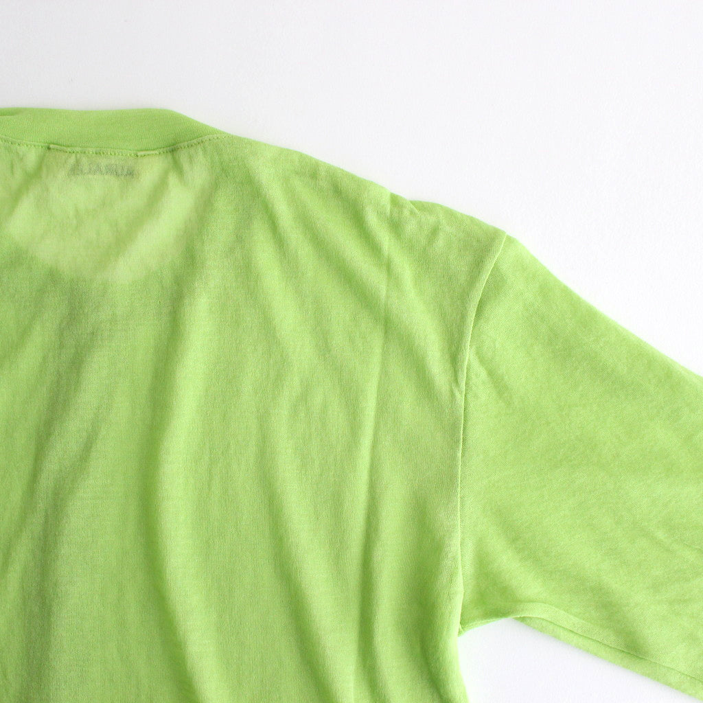 HARD TWIST COTTON GAUZE CARDIGAN #LIME GREEN [A24SC01RB]