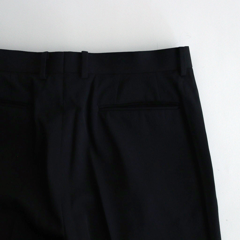 LIGHT WOOL MAX GABARDINE SLACKS #TOP BLACK [A24AP02MG]