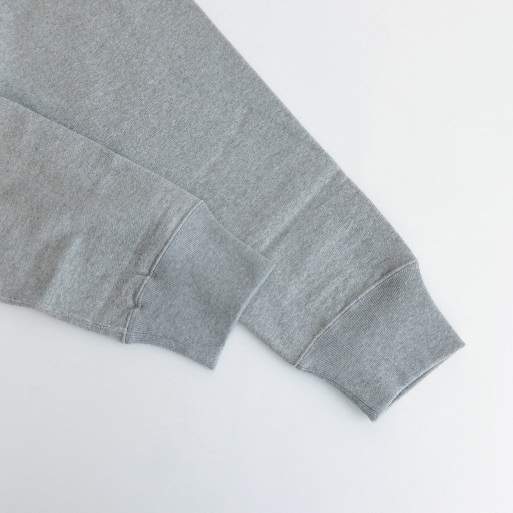 Cotton fleece crew neck sweatshirt #GRAY [HM-T104-051]