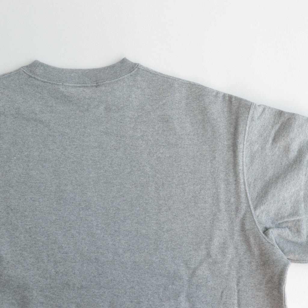 Cotton fleece crew neck sweatshirt #GRAY [HM-T104-051]