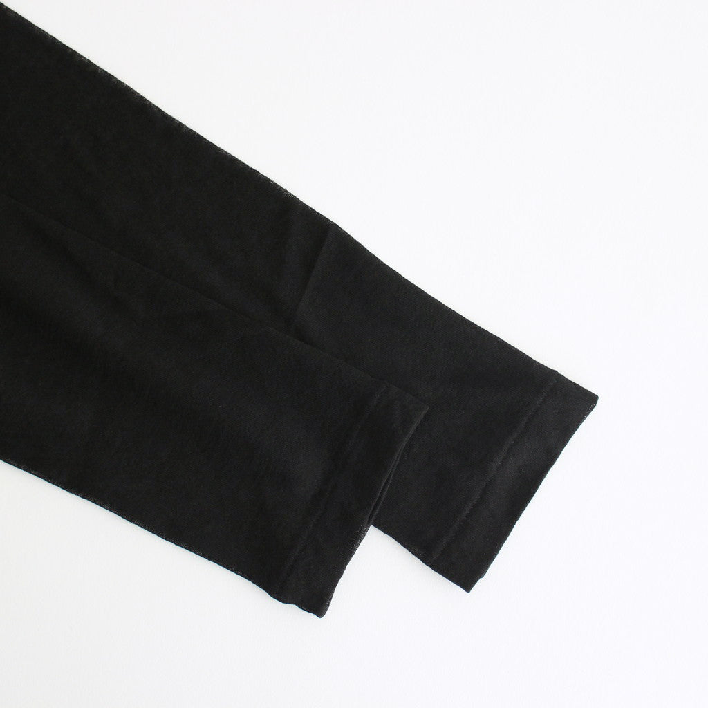 HARD TWIST COTTON GAUZE CARDIGAN #BLACK [A24SC01RB]