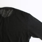 HARD TWIST COTTON GAUZE CARDIGAN #BLACK [A24SC01RB]