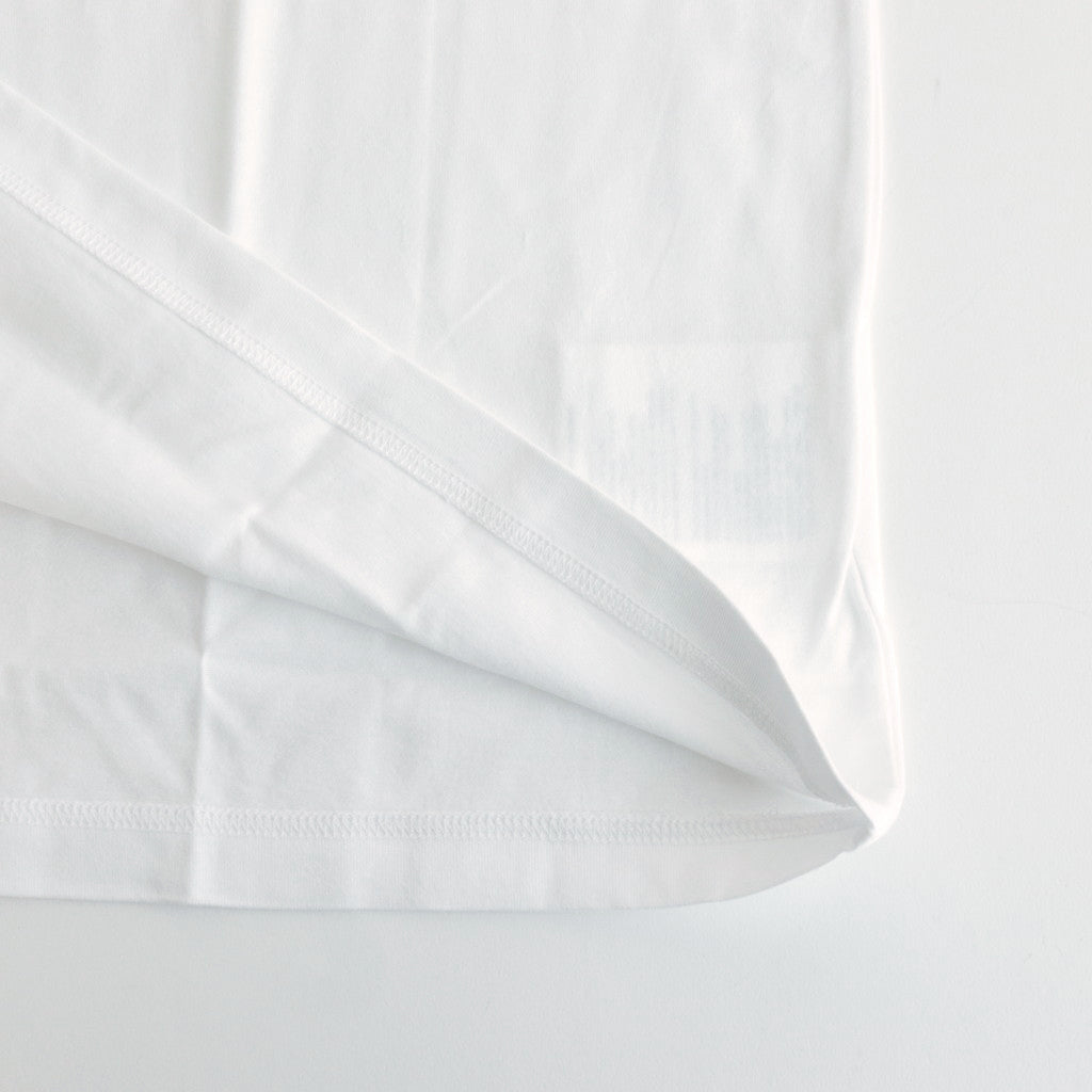 Cotton jersey product print L/ST shirt #WHITE [HM-T102-051]