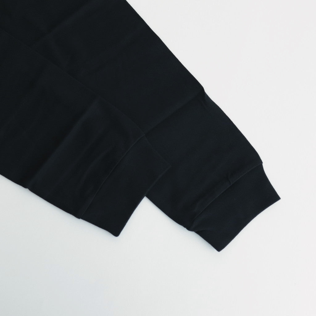 Cotton jersey product print L/ST shirt #BLACK [HM-T102-051]