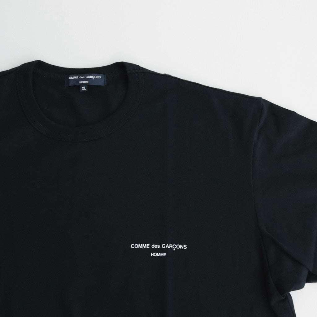 Cotton jersey product print S/ST shirt #BLACK [HM-T101-051]