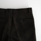 LAMA SHETLAND WOOL TWEED SLACKS #BROWN TWEED [A24AP04LS]