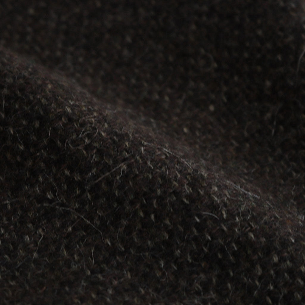 LAMA SHETLAND WOOL TWEED SLACKS #BROWN TWEED [A24AP04LS]