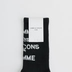 Cotton pile logo socks #BLACK [HM-K501-051]