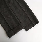 LAMA SHETLAND WOOL TWEED SLACKS #KHAKI TWEED [A24AP04LS]